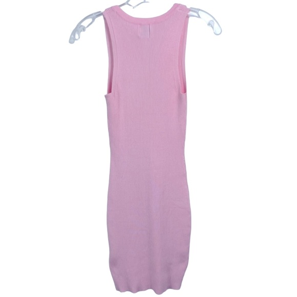 Princess Polly Pink Ribbed Tank Mini Dress S M NWT - Picture 5 of 8